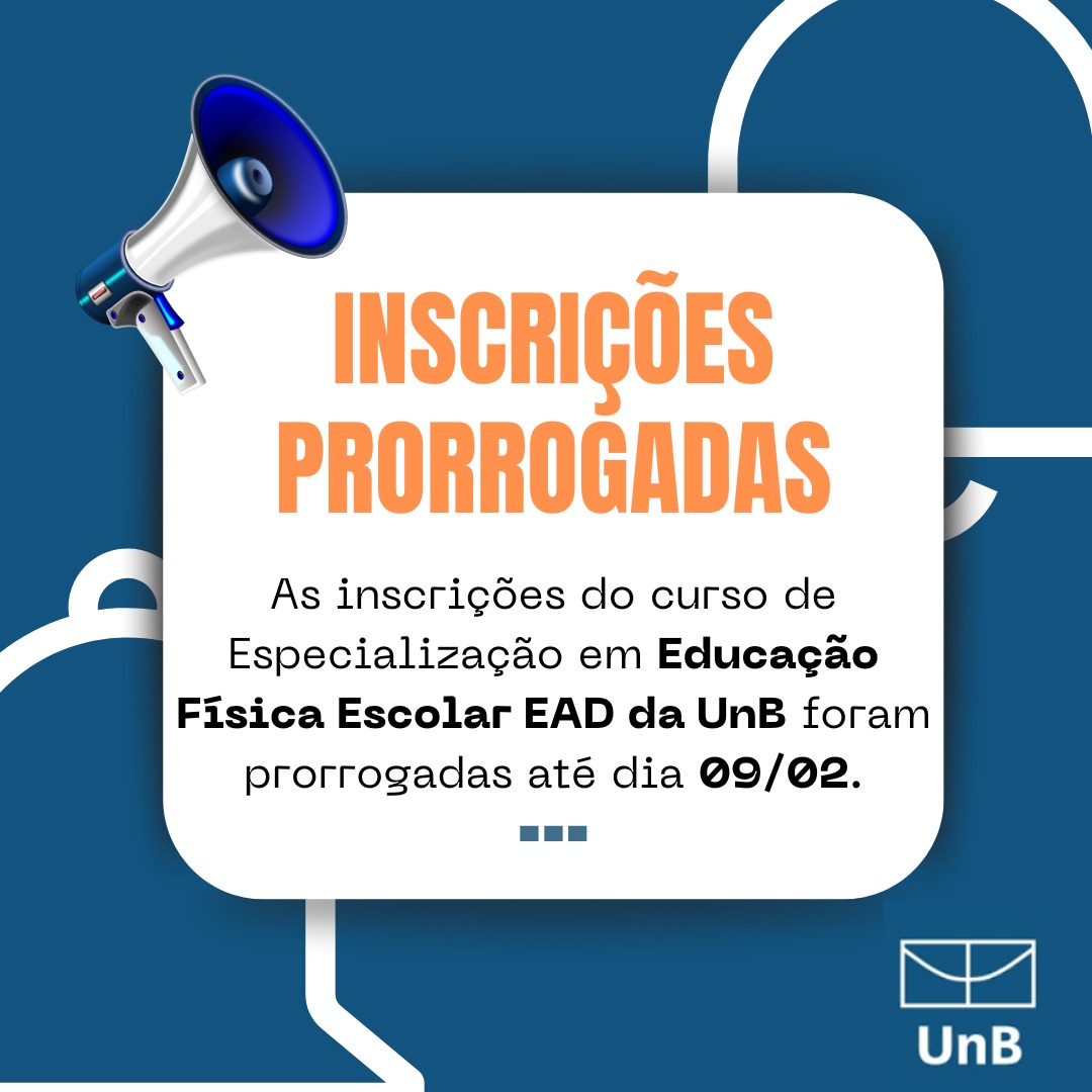 Inscrições Prorrogadas